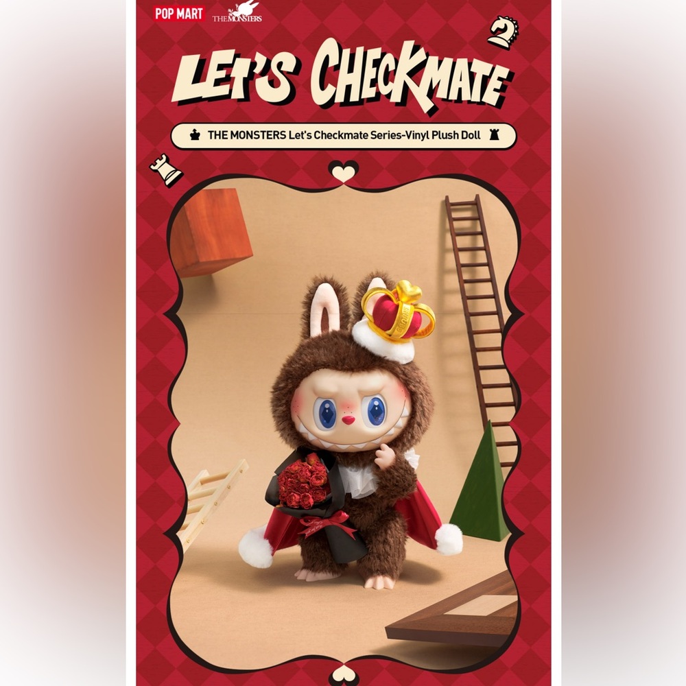 👑POP MART THE MONSTERS Let’s Checkmate Series - Vinyl Plush Doll